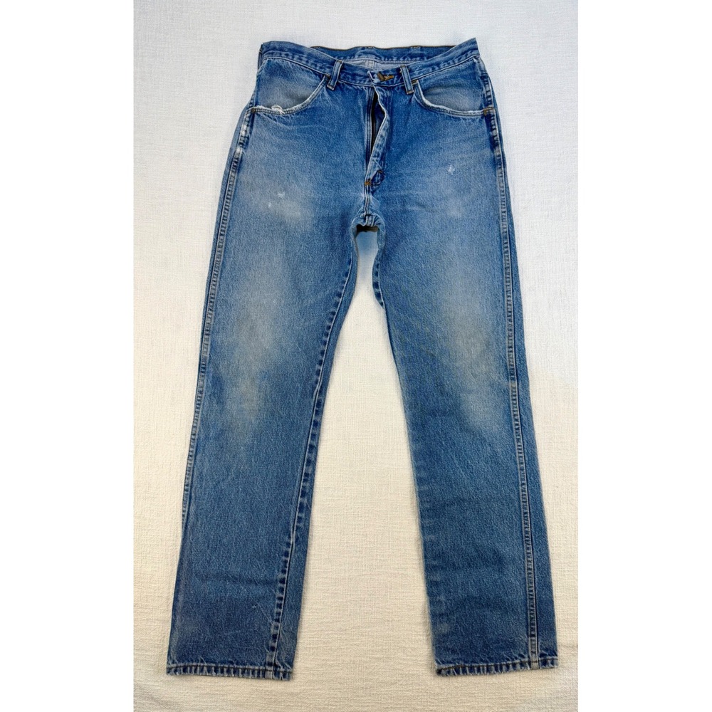 Rustler Mens Regular Fit Straight Leg Jeans Medium Wash Blue Denim 34x31 8520NV